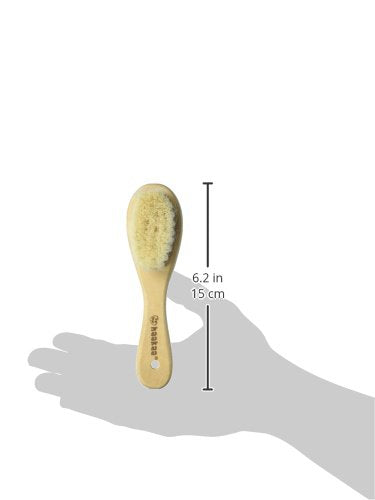 Haakaa Wooden Baby Hairbrush with Natural Goat Wool Bristles 1 pk