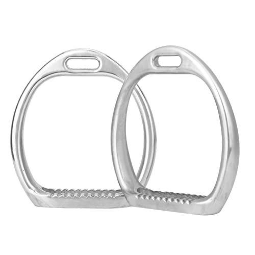 Acouto 1Pair of Aluminum Kids Lightweight Stirrups Pad Equestrian Sports Horse Riding Saddle S Stirrups and Leathers 545 Child Stirrup Irons Kid Kids English Mini Saddle