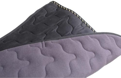 Horse English Quilted Contoured All-Purpose Trail Saddle Pad 72TS41 - color: Grey
