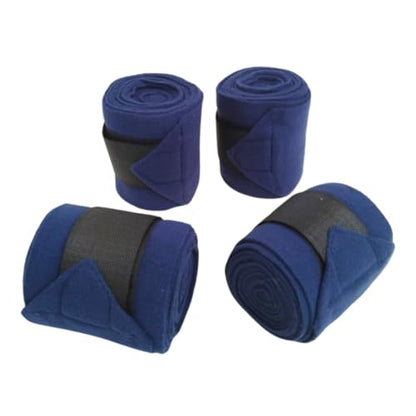 Horse Leg Bandage/Horse Leg wrap (Set of 4) Red, Blue, Navy Blue, and Black (Navy Blue) - color: NAVY BLUE