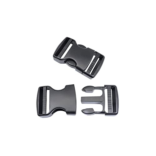 Quick Side Release Buckle, Heavy Duty Plastic Snap Buckle Clip Clasp Fasteners for Backpack Strap - style: 1-1/2 Inch - 2 Pieces