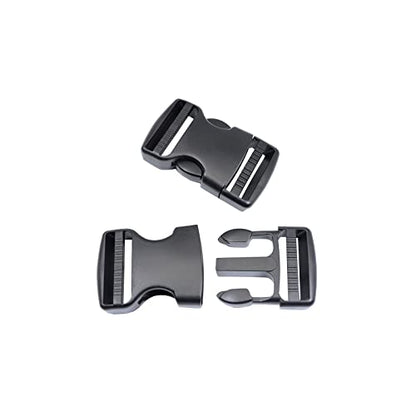 Quick Side Release Buckle, Heavy Duty Plastic Snap Buckle Clip Clasp Fasteners for Backpack Strap - style: 1-1/2 Inch - 2 Pieces