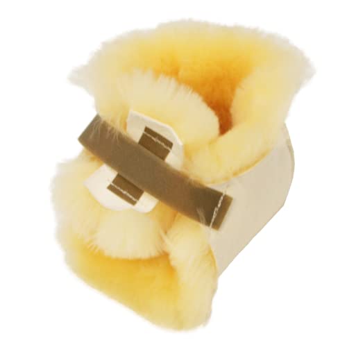 Sheepskin Ranch Sofsheep Medical Sheepskin Heel Protector, Pressure Relief for Bed Sores, Ulcers, Sensitive Skin, Hospital Grade, Chrome Free, Washable, Hypoallergenic, Adjustable, Real Wool, Single - style: Single