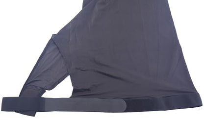 LEAFOREST Horse Slinky Hood with Zipper Stretch Neck Cover Sleazy Hoodies - color: Black