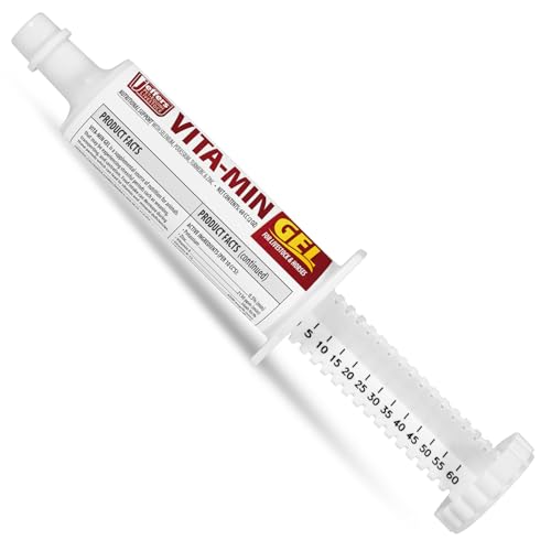 Jeffers Vita-Min Gel for Livestock & Horses – Multivitamin & Mineral Supplement with Selenium, Zinc, Potassium & Turmeric – Easy Oral Gel for Cattle, Goats, Sheep & Pig – 60 CC (2 OZ) Tube - size: 60 cc
