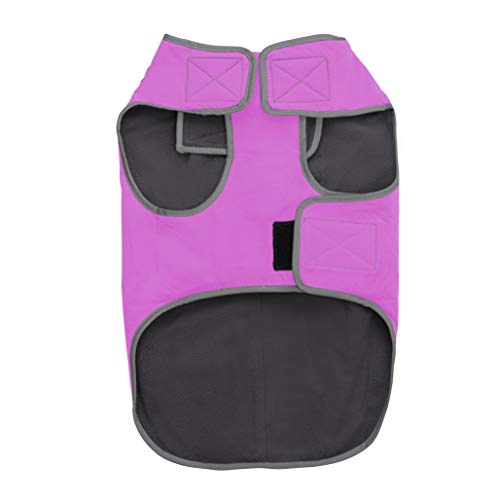 Jacket for All Dogs, Fleece-Lined, Waterproof Doggie Vest, Reflective Pet Parka (2200) (XX-Small, Pink) - color: Pink, size: XX-Small