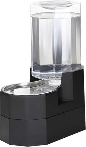 Sfozstra 7L Raised Dog Water Dispenser: Comfortable Drinking - color: Black, size: 7L Raised