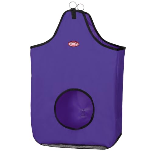 Showman Heavy Denier Nylon Hay Bag w/Mesh Bottom - color: Purple