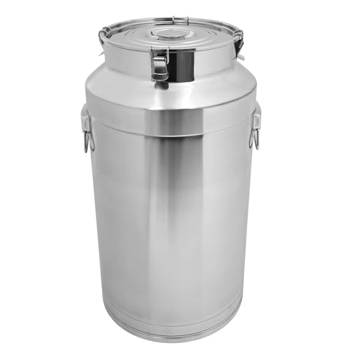 Stainless Steel Milk Barrel, 23 Gallon Milk Can Bucket - size: 23.3Gal
