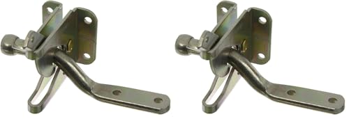 National Hardware N184-853 BPB21 Automatic Gate Latch in Zinc Plated,0 (Pack of 2) - size: 1 Count (Pack of 2)