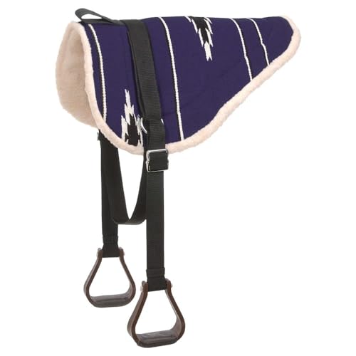 Tough 1 Adult Navajo Bareback Pad - color: Dark purple/Black