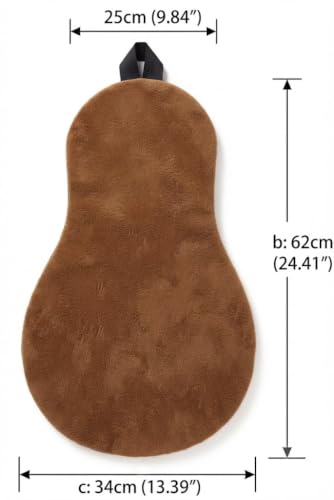 Short Plush Western Saddle Seat Pad, Brown Horse Seat Cushion | Short plush fabric, skin friendly western saddle pad, soft texture, comfortable riding experience, plush equestrian mat