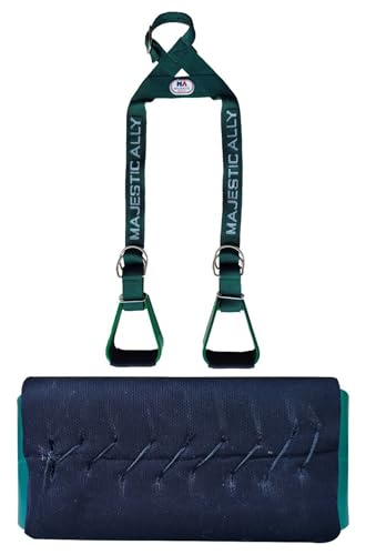 Majestic Ally Nylon Overlay Adjustable Heavy Duty Padded Youth Stirrup - color: Hunter Green
