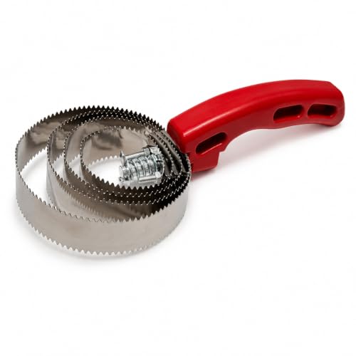 4-Ring Horse Curry Comb, Reversible Stainless Steel Shedding Scraper - color: Metal Curry Comb