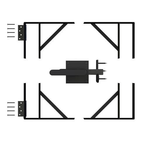 DIYHD Heavy Duty Anti-Sag Gate Kit with Left-Opening Latch for 2x4 Lumber - size: Kit + Left Open Latch