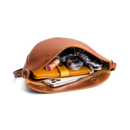 Portland Leather Goods Koala Sling Bag - Adjustable Full-Grain Leather - color: Honey, size: Small