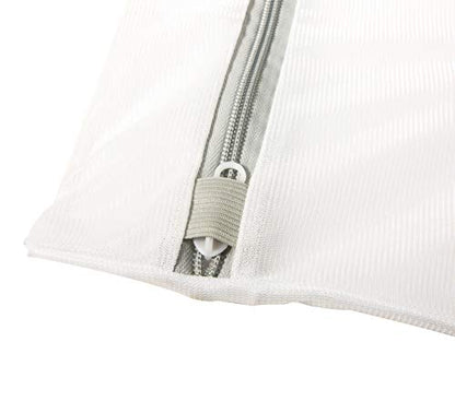 Laura Ashley Large Laundry Delicates with Zipper Closure to Protect Clothes Mesh Wash Bag, Clear, LA-92435