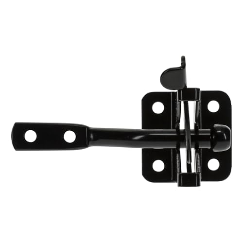 National Hardware Gate Latch, N184-861 | Automatic | Black | Pack of 2 - size: 1 Count (Pack of 2)