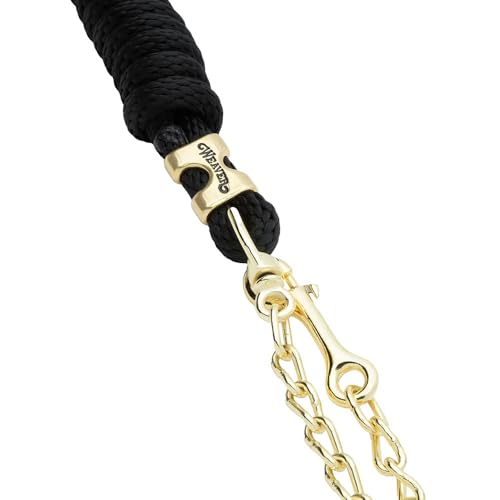 Weaver Leather Poly Lead Rope with Brass Plated Swivel Chain - color: Blue