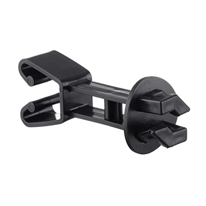 25-Pack Electric Fence Chain Link Extended Insulators, Black - color: Black