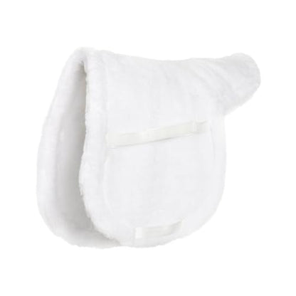 TuffRider EquiCool Fleece Hunter Saddle Pad-White-16-16.5