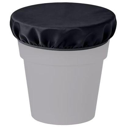 2-5 Gallon Horse Bucket Cover, Waterproof Horse Feed Bucket Cover, Lightweight and Easy to Use (Excluding Bucket, Black) - color: Black