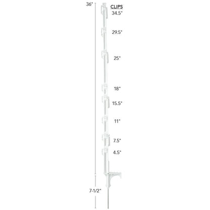 Strainrite® Multiwire Step-in Plastic Electric Fence Posts, 36" - 5 Pack