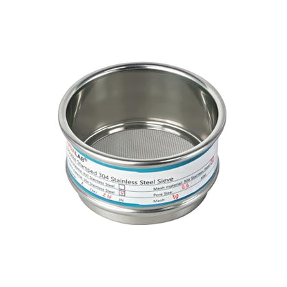 Full 304 Stainless Steel Mesh Sieve Screen,LVDALAB 30 Mesh (0.6mm) Aperture, 2.4inch(6CM) Dia Standard Sample Analysis Test Sieves Sifters Strainer for Industrial Laboratory Homes - size: 30 Mesh(0.6mm)/Ф2.4in(6CM)