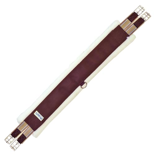 Perri's Nylon Fleece Girth, Brown - size: 40-Inch