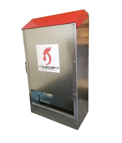 DUNCAN'S FAMILY FARM STORE Space Saving Mountable Steel Poultry Feeder (Front Feed, Front Loading) - size: Front Feeding