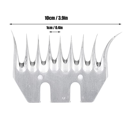 Sheep Shears Replacement Blades, Professional Curved 9 Tooth Clipper Comb Blade, Cutter Trimmer Accessory Set Kit for Sheep Alpacas Goats