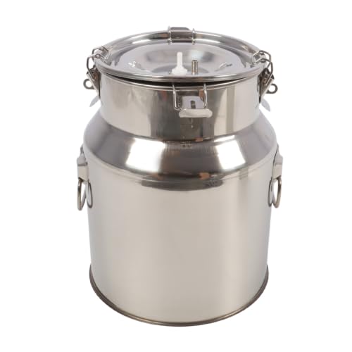 Nakkaa 14L 2 in 1 Goats and Cows Electric Milking Machine | Suction Pulsation Vacuum Pump Milker, Portable Milker, with Stainless Steel Bucket, Stable Continuous Vacuum Pressure