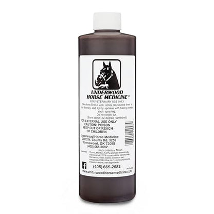 Underwood Horse Wound Spray Refill, Topical Horse Wound Care, 16 oz