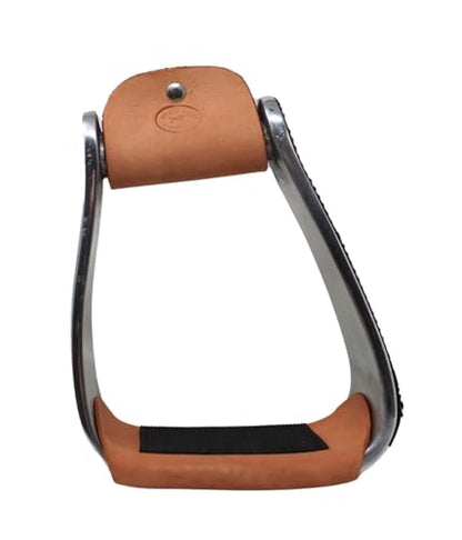 Horse Western 5" Wide Rodeo Engraved Aluminum Angled Show Stirrups 51260