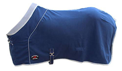 66" Horse Sheet Polar FLEECE COOLER Exercise Blanket Wicks Moisture 43F04 - color: Navy, size: 66"