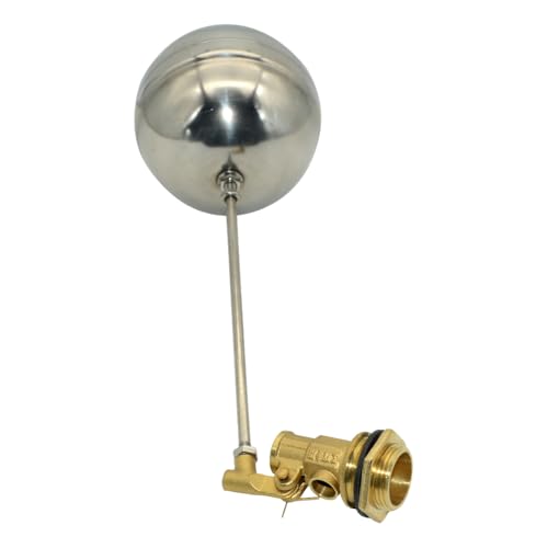 VARMHUS 304 Stainless Steel Male Thread Float Ball Valve, Brass Automatic Water Level Control for Stock Tank, Pool, and Water Tank Applications (3/4inch) - size: 3/4inch