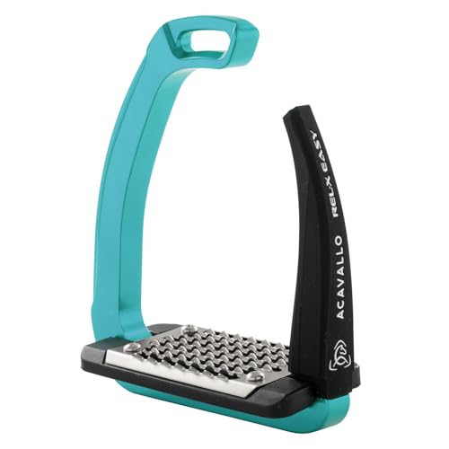 Acavallo Rel-X Easy Stirrups - color: Sky Blue