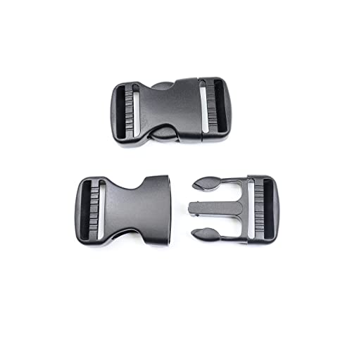 Quick Side Release Buckle, Heavy Duty Plastic Snap Buckle Clip Clasp Fasteners for Backpack Strap - style: 1-1/4 Inch - 2 Pieces