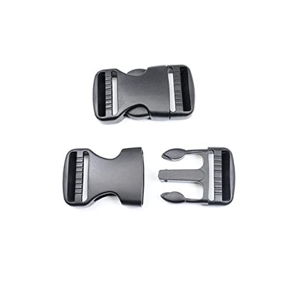 Quick Side Release Buckle, Heavy Duty Plastic Snap Buckle Clip Clasp Fasteners for Backpack Strap - style: 1-1/4 Inch - 2 Pieces