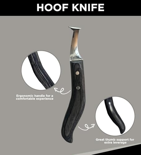 Horse Hoof Knife and Super Sharp Black Hoof Knife