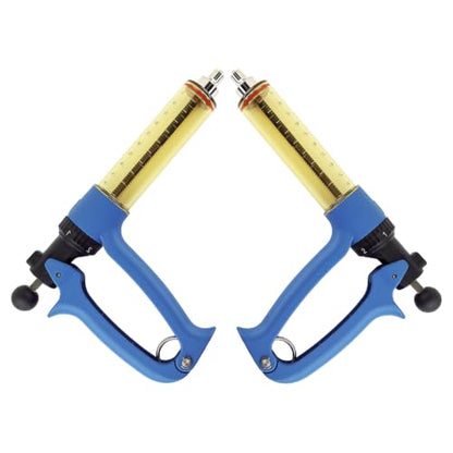 2-Piece Set, RANCH CHOICE 50ML Semi Automatic Livestock Syringe, Dose Adjustable, Continuous Repeating Luer Lock Cattle Syringe for Cow Goat Pig Sheep Hog - size: 2-Piece 50ML