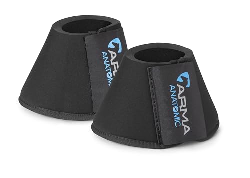 Shires ARMA Neoprene Bell Boots - color: Black/Black, size: Cob