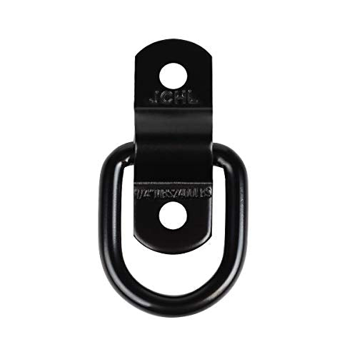 D Rings Tie Down Anchors Hooks for Trailer Truck Bed Bracket Enclosed Points Pickup Camper Surface Mount D-Ring Heavy Duty 1/4" 2400 Pound Capacity (4-Pack) - color: 4-Pack