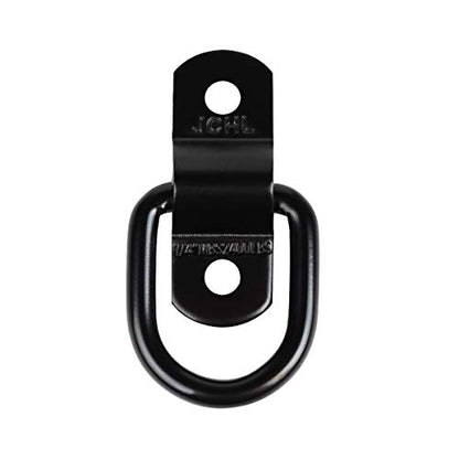 D Rings Tie Down Anchors Hooks for Trailer Truck Bed Bracket Enclosed Points Pickup Camper Surface Mount D-Ring Heavy Duty 1/4" 2400 Pound Capacity (4-Pack) - color: 4-Pack