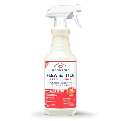 Wondercide - Flea Tick & Mosquito Spray for Pets & Home - Peppermint 32 oz - color: Peppermint, size: 32 OZ