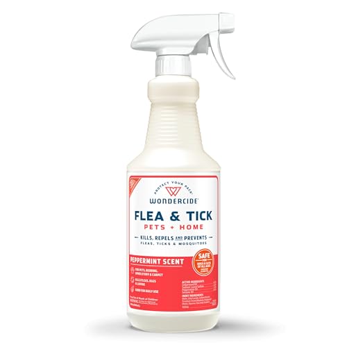 Wondercide - Flea Tick & Mosquito Spray for Pets & Home - Peppermint 32 oz - color: Peppermint, size: 32 OZ