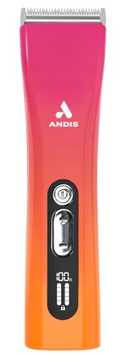Andis 562745 ProClip 5-in-1 Cord/Cordless Clipper, 5 Speeds, Sunset | Adjustable blade sizes 9-40 (2mm-0.25mm), 4,500-6,500 SPM, USB-C charging, dog grooming clipper - color: Sunset