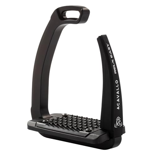 Acavallo Rel-X Easy Stirrups - color: Total Black