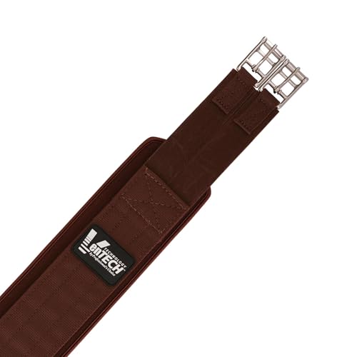 PROFESSIONAL'S CHOICE VenTech English Ventilated Horse Girth - color: Chocolate