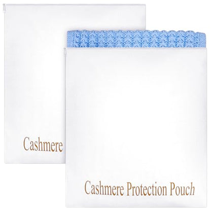 2 Pcs Sweater Storage Bags with Integrated Cedar Wood Cotton Bag